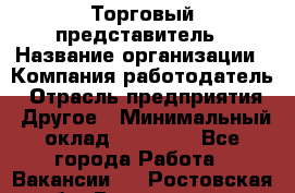 Торговый представитель › Название организации ­ Компания-работодатель › Отрасль предприятия ­ Другое › Минимальный оклад ­ 36 000 - Все города Работа » Вакансии   . Ростовская обл.,Волгодонск г.